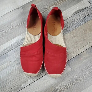 1. State Red Suede Flats